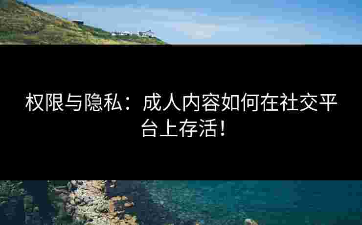 权限与隐私：成人内容如何在社交平台上存活！